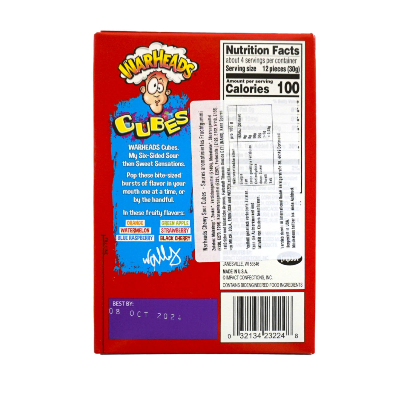Warheads Chewy Cubes Theater Box